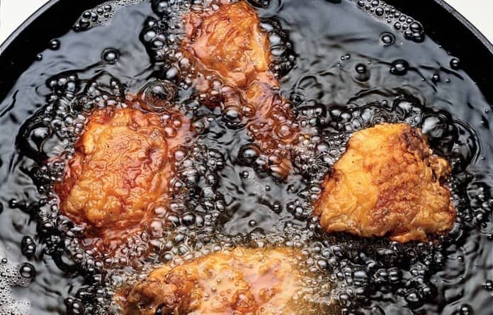 how do you know when chicken is done frying